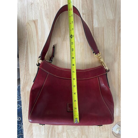 Dooney & Bourke Women's Florentine Red Cassidy Hobo Shoulder Bag - Picture 11 of 13